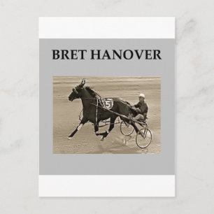 bret hanover harness racing postcard