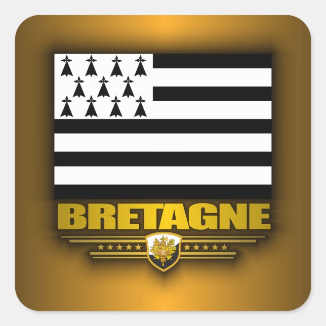 Bretagne (Brittany) Square Sticker (Front)