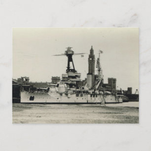 Bretagne class battleship, in Calais Postcard
