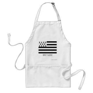 Bretagne flag with name standard apron