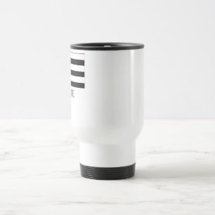 Bretagne flag with name travel mug