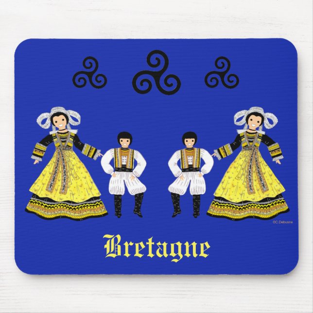 Bretagne, France Mouse Mat (Front)