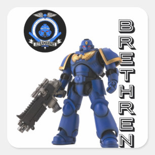 Brethren  square sticker