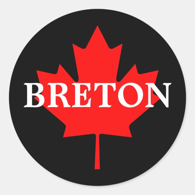 BRETON CLASSIC ROUND STICKER (Front)