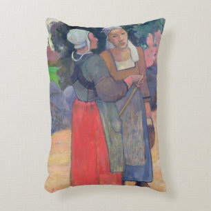 Breton Peasants, 1894 Decorative Cushion