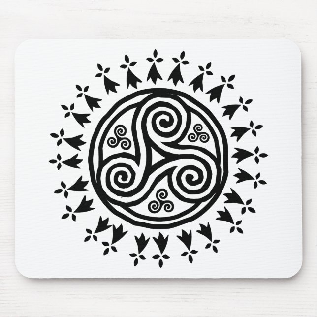 Breton triskel & hermines mouse mat (Front)