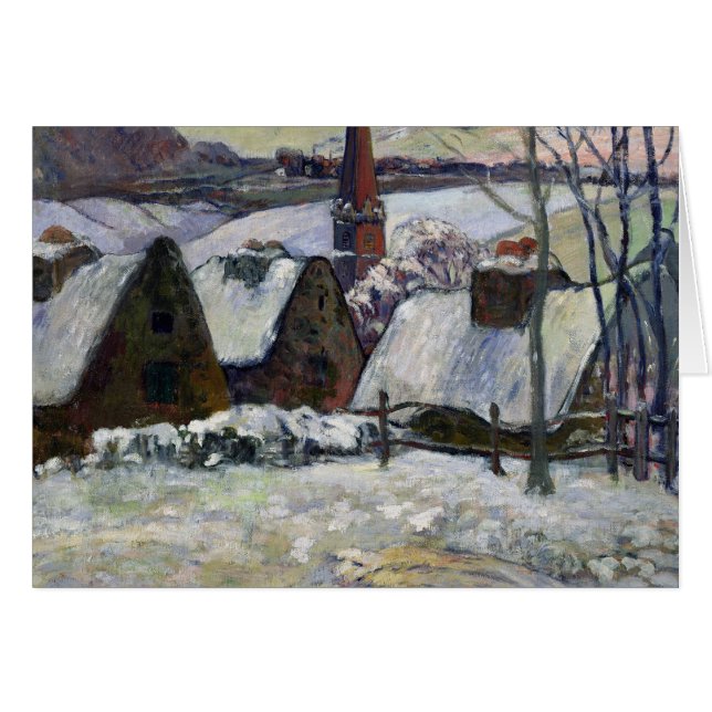 Breton village under snow, 1894 (Front Horizontal)