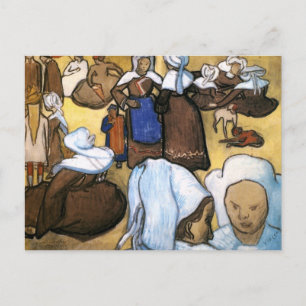 Breton Women, Vincent van Gogh Postcard