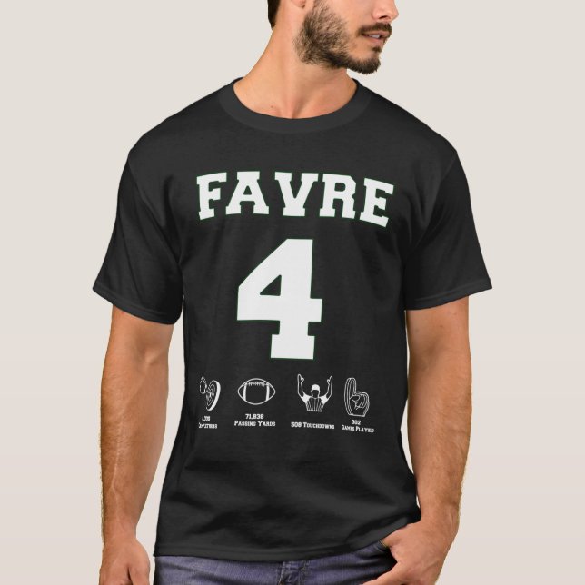 Brett Favre - Career Stats   T-Shirt (Front)