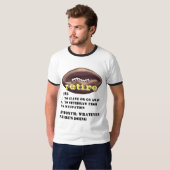 Brett Favre: Meaning of the word RETIRE T-shirt (Front Full)