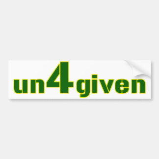 Brett Favre Un4given Bumper Sticker