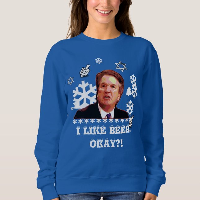 Brett Kavanaugh Ugly Hanukkah  sweater (Front)