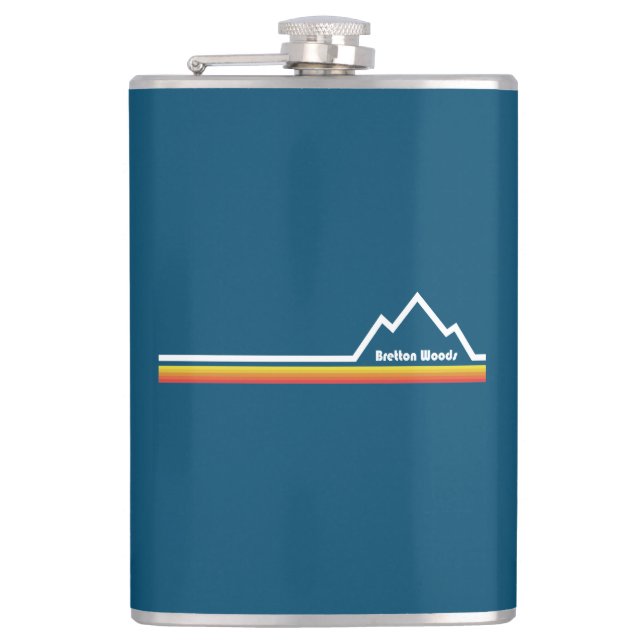Bretton Woods, New Hampshire Hip Flask (Front)