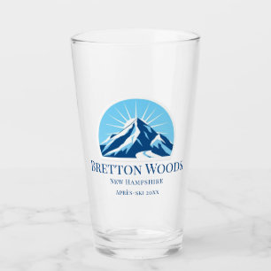 Bretton Woods New Hampshire ski area beer glass