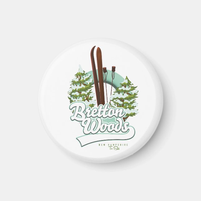 Bretton Woods New Hampshire ski logo Magnet (Front)