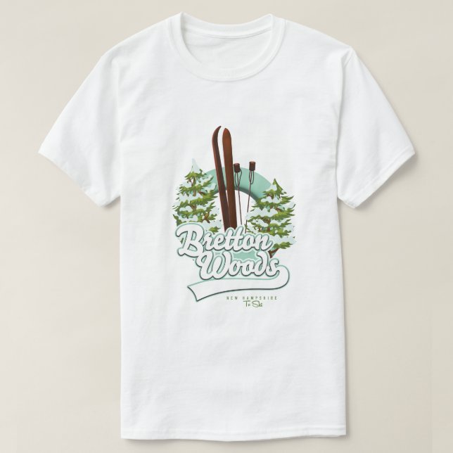 Bretton Woods New Hampshire ski logo T-Shirt (Design Front)