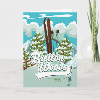 Bretton Woods New Hampshire To Ski  Holiday Card
