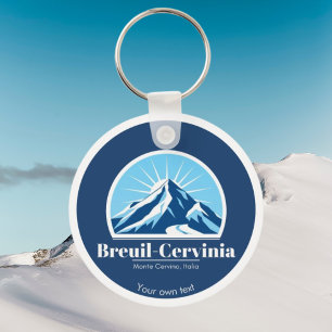 Breuil-Cervinia Italy ski resort   Key Ring