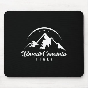 Breuil-cervinia Italy Ski Resort Skiing Snowboardi Mouse Mat