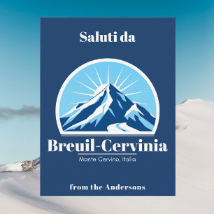 Breuil-Cervinia Monte Cervino italy ski holidays Postcard