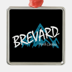 Brevard North Carolina Mountains Metal Tree Decoration
