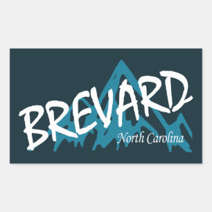Brevard North Carolina Mountains Rectangular Sticker