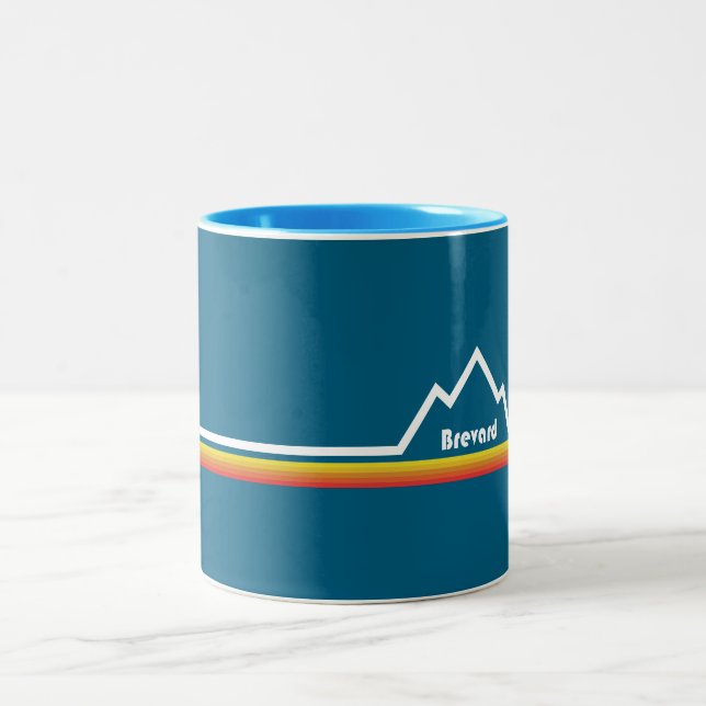 Brevard North Carolina Two-Tone Coffee Mug (Center)