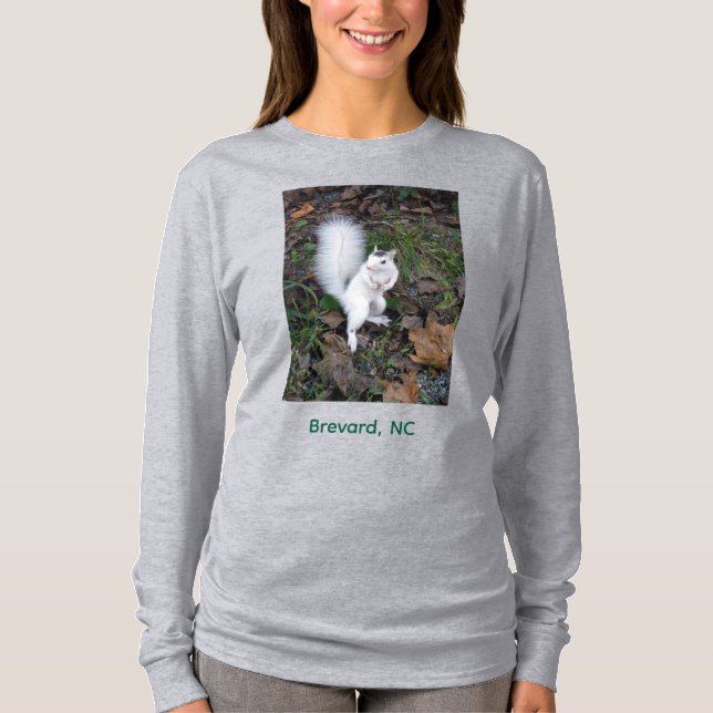 Brevard White Squirrel - Long Sleeved T-Shirt (Front)