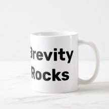 Brevity Rocks Left-Handed Mug