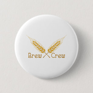 Brew Crew 6 Cm Round Badge