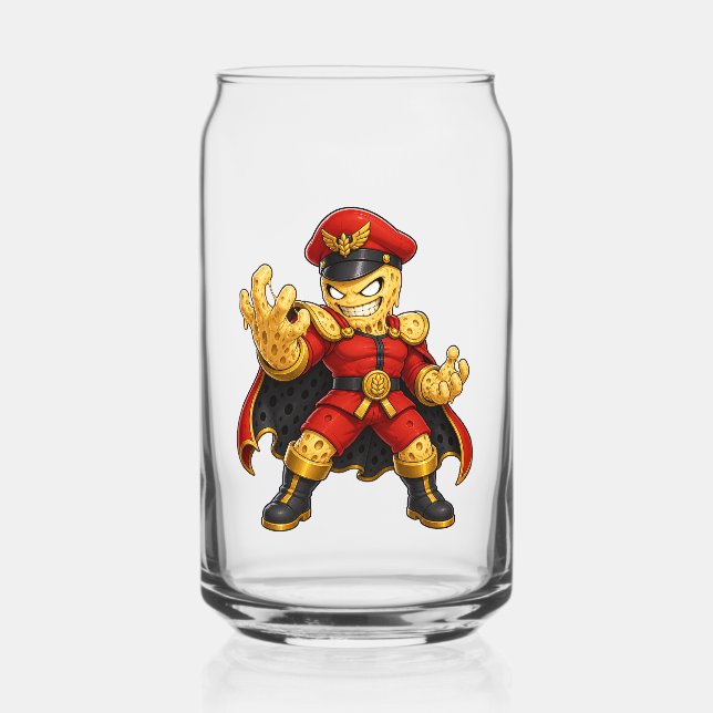 Brew Fighter Yeast Can Glass (Front)