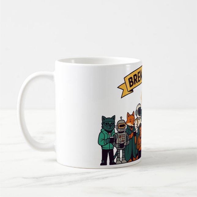“Brew Happy! Coffee Crew Mug (Left)