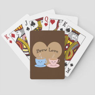 Brew Love! Coffee Mugs Playing Cards