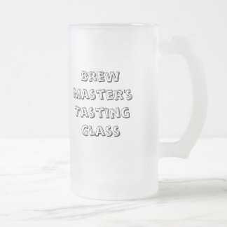 Brew Master's Tasting Glass Frosted Glass Beer Mug