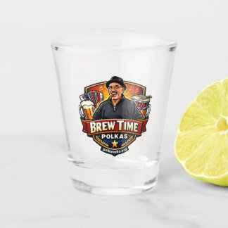 Brew Time Polkas Shot Glass