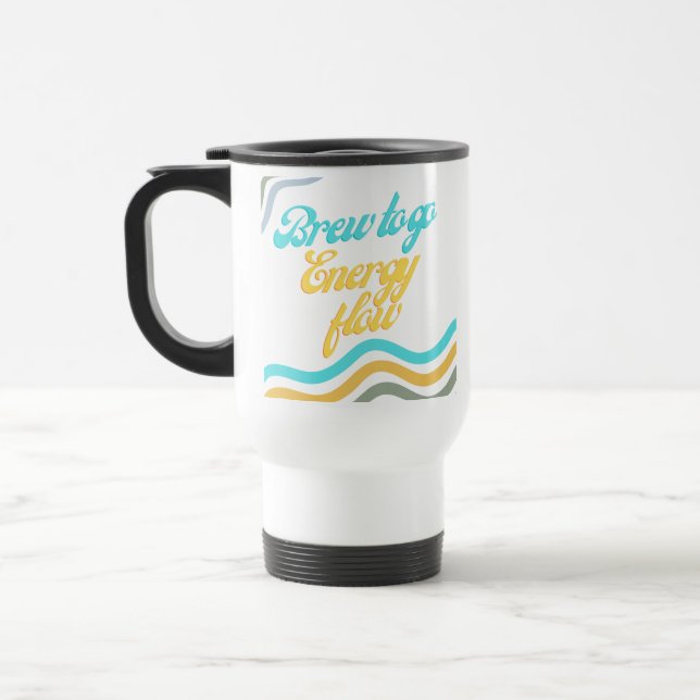 Brew To Go Energy Flow Coffee Travel/Commute Mug (Left)
