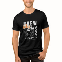Brew Vibes Daily Retro Coffee Lover T-Shirt