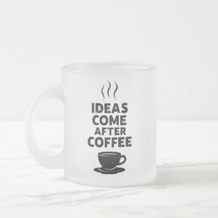 Brewed Brilliance Frosted Glass Coffee Mug
