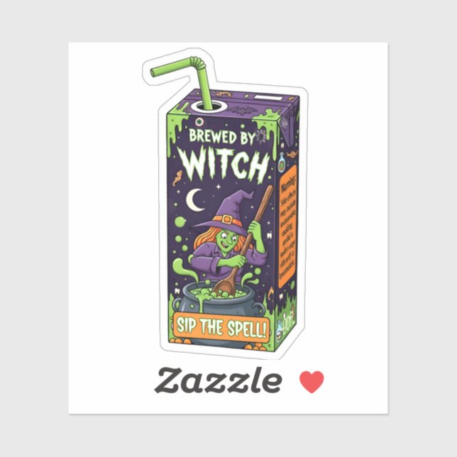 Brewed By Witch Funny Halloween  (Sheet)