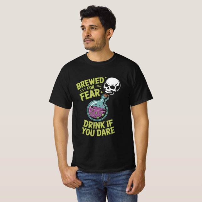 Brewed For Fear Potion Bottle T-Shirt (Front Full)