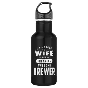 Brewer Job Title Tee Gift For Mens Womens 532 Ml Water Bottle