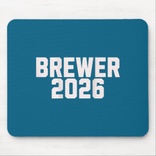 Brewer Surname Retro Vintage 80s Mouse Mat