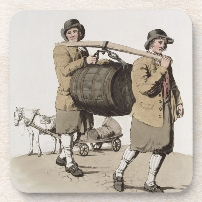 Brewers, from 'Costume of Great Britain' published Coaster (Front)