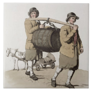 Brewers, from 'Costume of Great Britain' published Tile