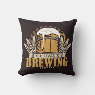 Brewery ADD NAME Craft Beer Brewing Company Bar Cushion