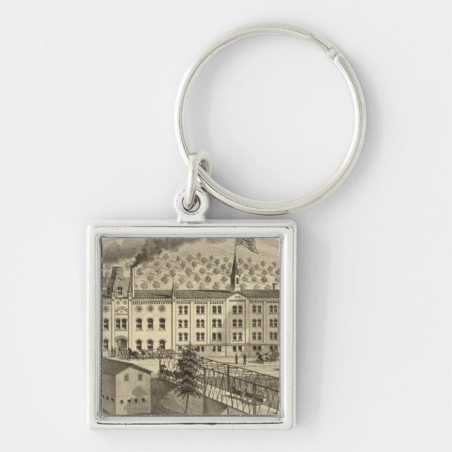 Brewery and malt house of A Reymann Key Ring (Front)