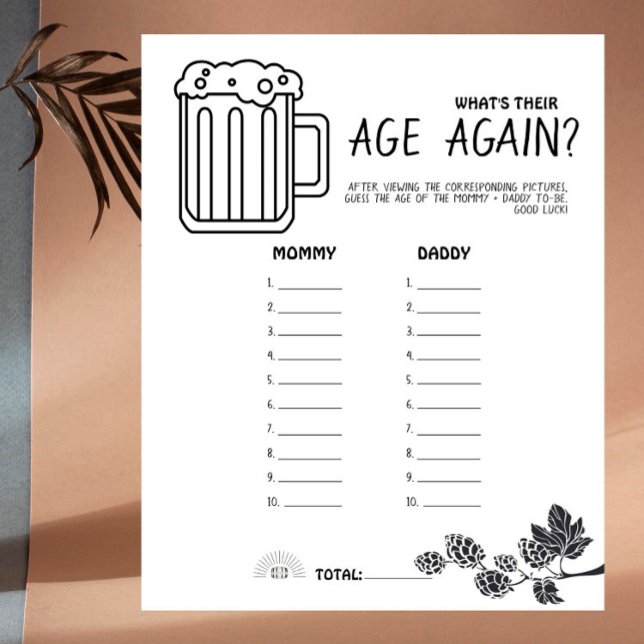 Brewery Baby - B&W - What's Their Age Again? Game (Creator Uploaded)