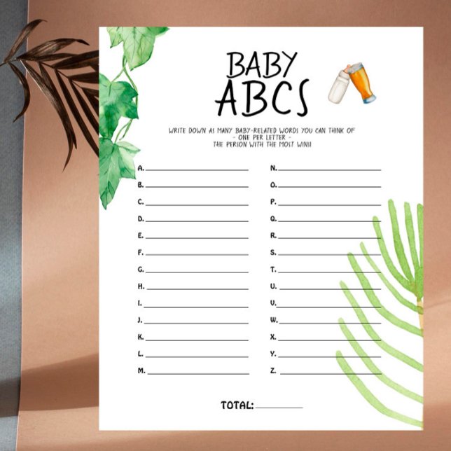 Brewery Baby - Color - Baby Shower Baby ABCs Game (Creator Uploaded)