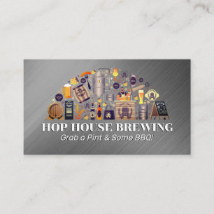 Brewery Production Equipment   Beer Business Card