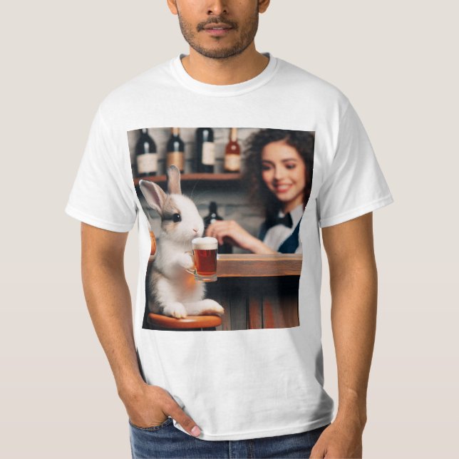 Brewery Rabbit: Fun on the Bar T-Shirt (Front)